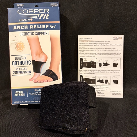 Copper Fit Accessories - Arch Relief Shoe Inserts Copper Fit